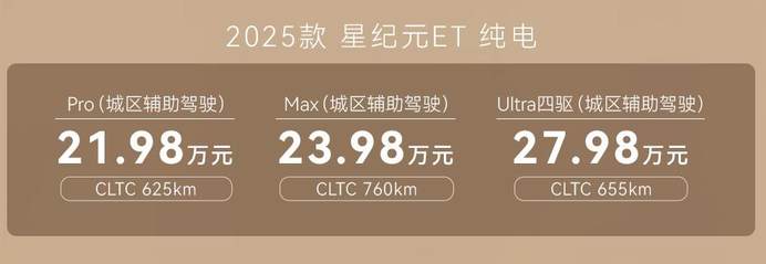 46项升级 让豪华进一步平权 2025款星纪元ET上市 售价17.28万起