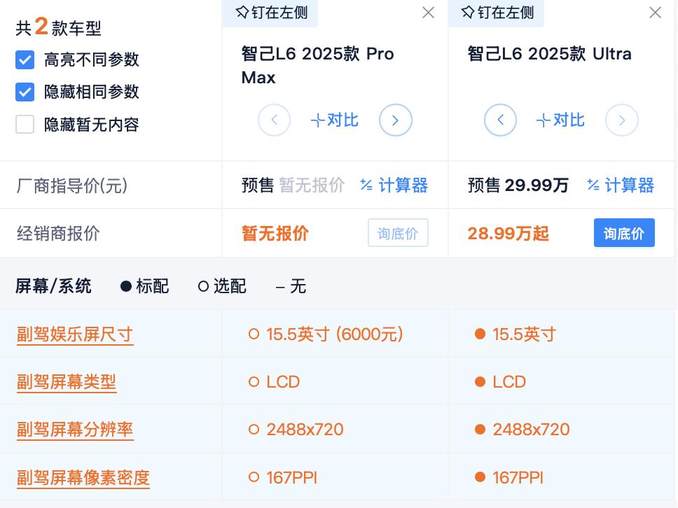 预售22.99万起 标配激光雷达 最长续航850km 智己L6哪款最具性价比？
