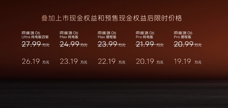 阿维塔06正式上市 20万级唯一“满血华为”智能辅助驾驶 重塑智美豪华新标准