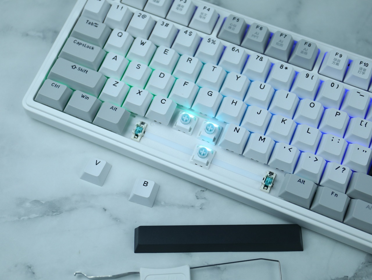 RK87PRO AI 四模机械键盘：会思考的键盘，打工人的职场开挂神器