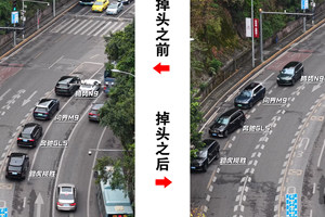 四台大哥座驾同时掉头，谁最从容不迫？