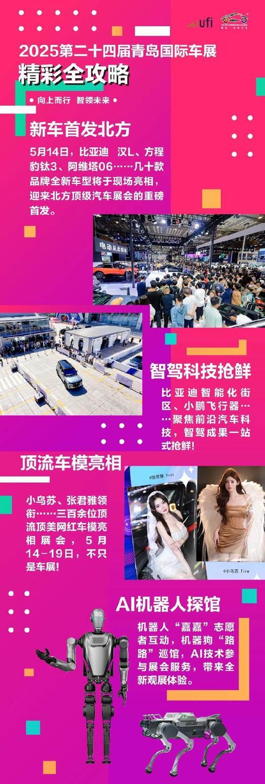攻略首发！展位图速览！2025青岛国际车展将于5月14日开幕