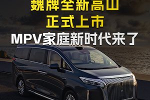 魏牌全新高山正式上市MPV家庭新时代来了