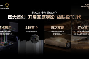 全球首台1000nits激光电视海信探索X1Ultra正式发布