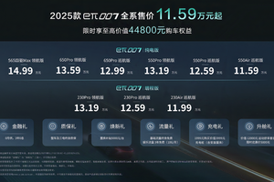 全系售价11.59万元起 2025款东风奕派eπ007焕新上市