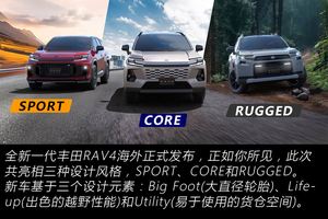 一车三种外观？全新一代丰田RAV4正式发布，纯燃油将成为过去时