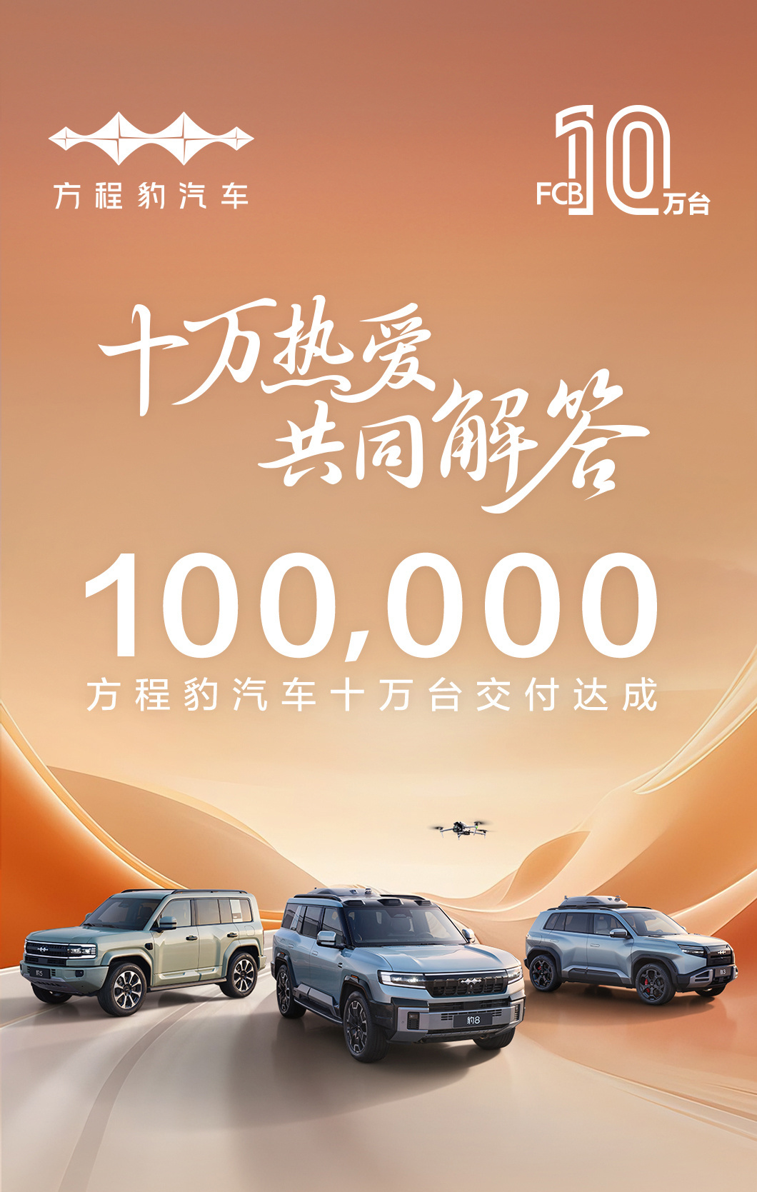 原图 方程豹10万台交付达成 官方长图封面