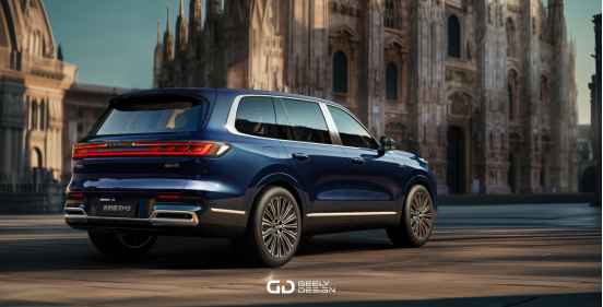 AI科技大六座旗舰SUV，吉利银河M9惊艳亮相米兰