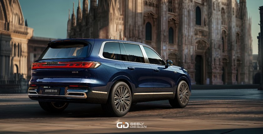 AI科技大六座旗舰SUV，吉利银河M9惊艳亮相米兰