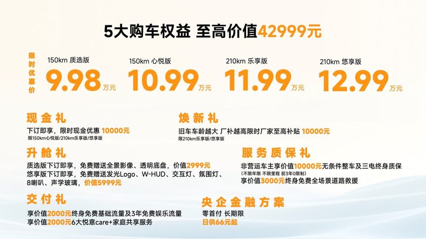 电混SUV新标杆，一汽奔腾悦意07 9.98万起全球上市