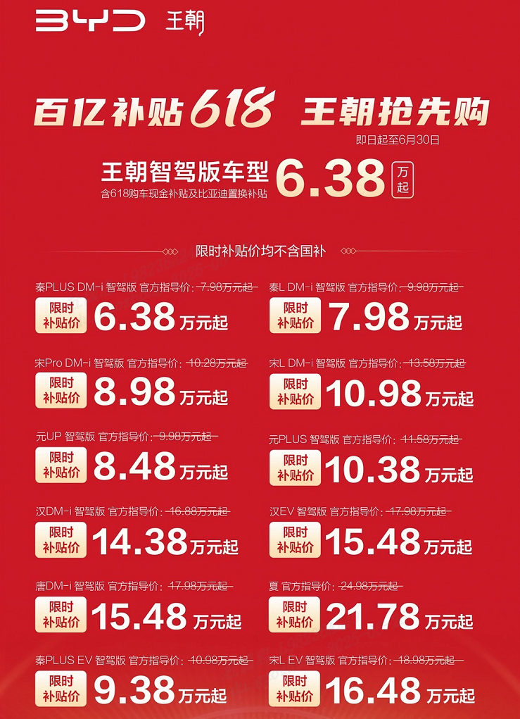 直降5.3万！比亚迪智驾版全系大促，海豹07等22款车型限时一口价