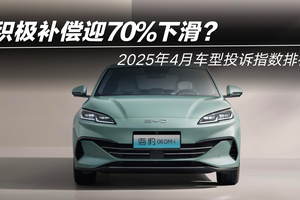 2025年4月车型投诉指数排行：积极补偿迎70%下滑？
