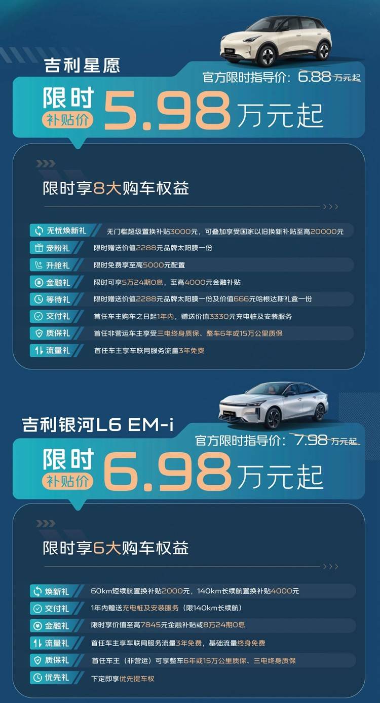 三大车企超60款车降价，最低3.49万起！