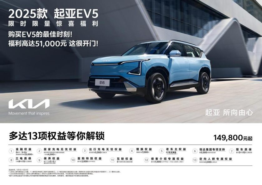 焕新起售价低至5.28万元起，悦达起亚5月购车享多重购车补贴