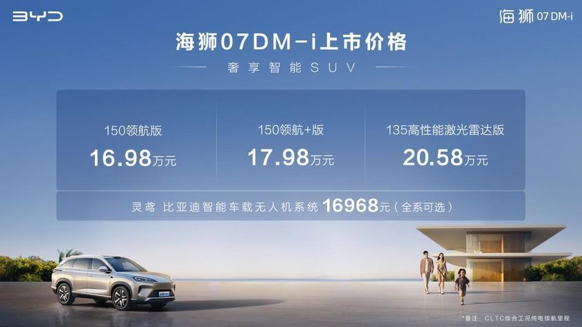 16.98万起 全新中大型SUV 海狮07DM-i上市