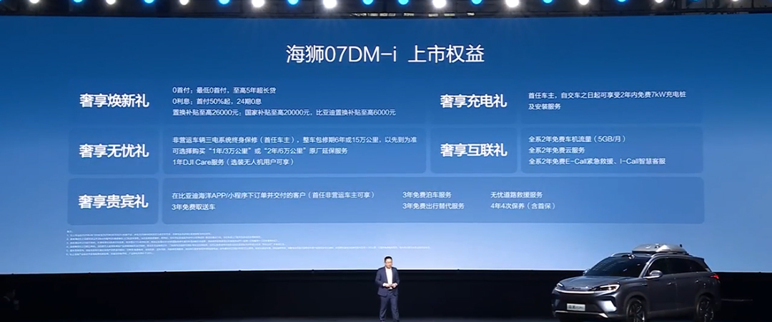 无人机上车？入门即满配 比亚迪海狮07DM-i正式上市售16.98万起