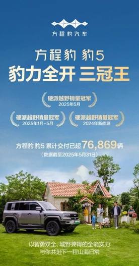 一门双冠 618豹品 方程豹钛3问鼎周销冠 豹5霸榜“三冠王”