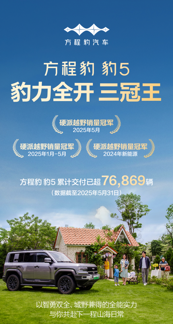 方程豹跻身新势力周榜TOP4，钛3成A级纯电SUV热门爆款
