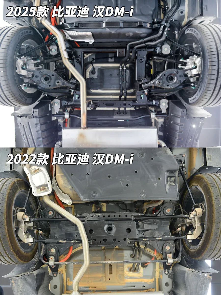 比亚迪汉DM-i拆车：谁说是“筷子”，人家是正经八百的五连杆！