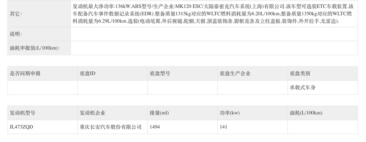 新增电动尾翼，新款长安逸动变时尚