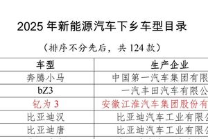 乡村出行好车推荐，2025款钇为3入选新能源汽车下乡车型目录