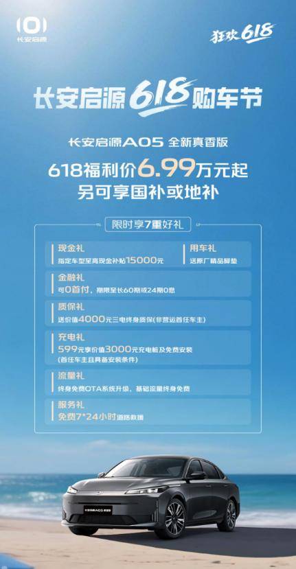 全系有福利！长安启源618购车攻略，请收藏！