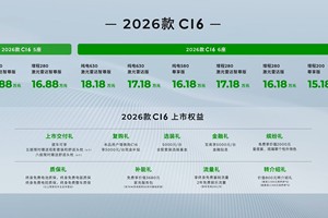 增加5座车型 2026款零跑C16售价15.18万起