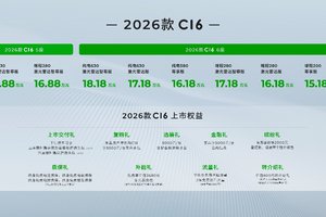 2026款零跑C16推出全新5座版，售价15.18万起