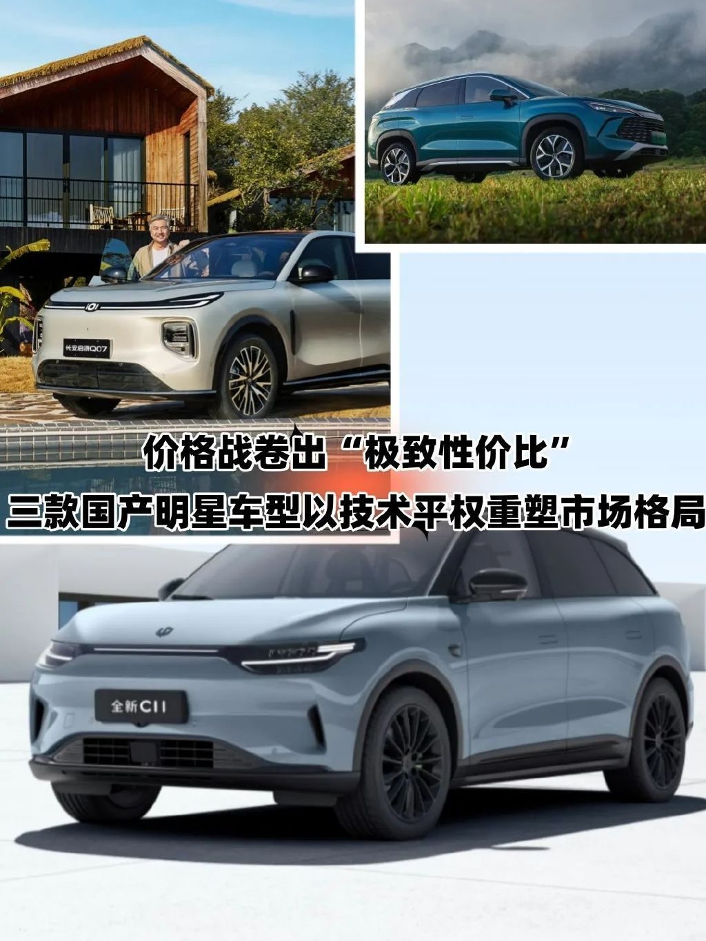 价格战卷出性价比！三款国产车以技术平权重塑市场格局