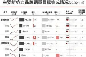 各家新势力车企销量都在上涨，但是年终销量目标基本上都完不成了