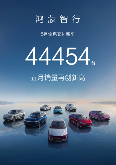 鸿蒙智行5月销量