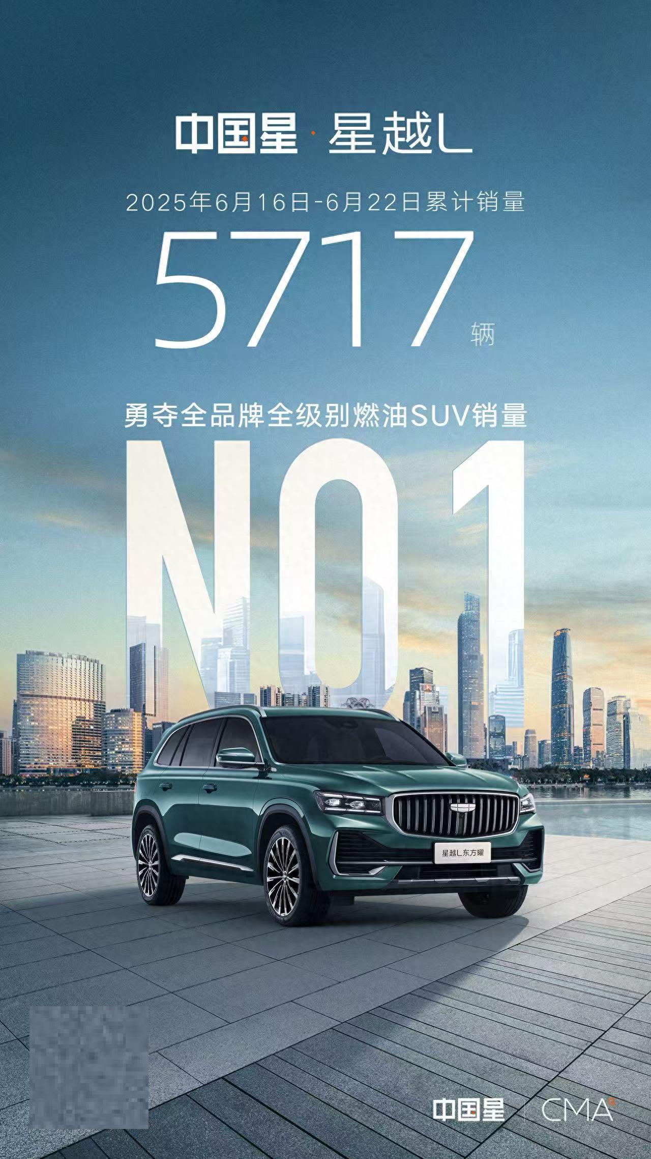 5717 辆周销加冕！星越L内外兼修实力圈粉众车主