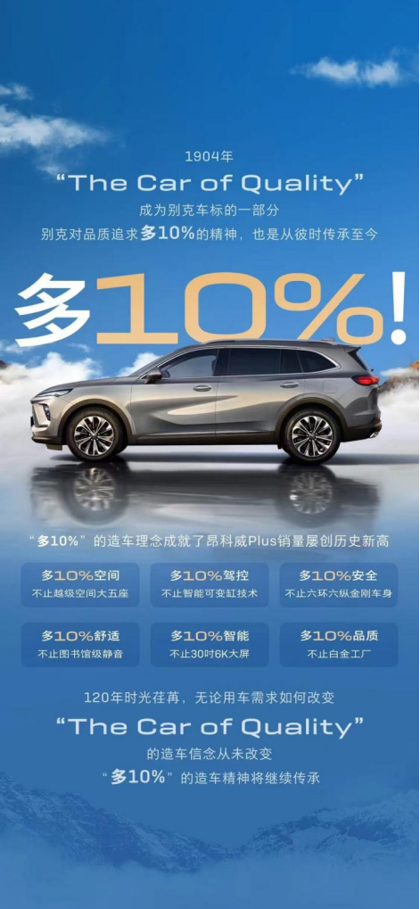 别克昂科威家族5月销量14,109辆 昂科威Plus连续8个月同比翻番