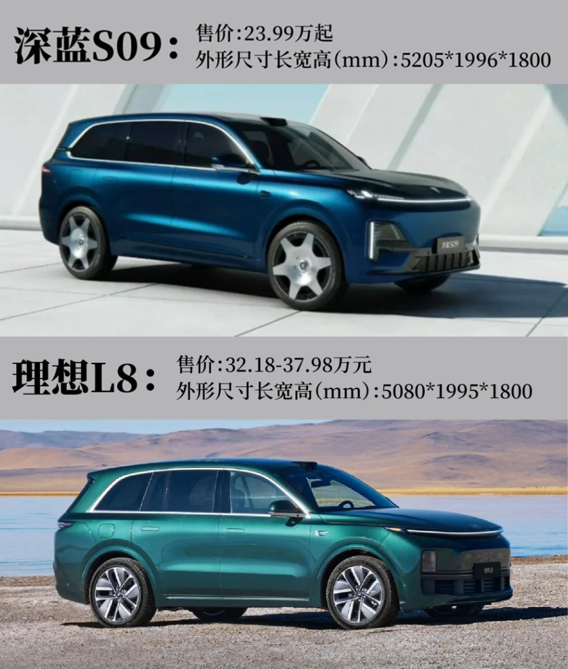 谁是大六座SUV的终点？深蓝S09迎战理想L8
