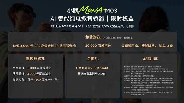 11.98万元起！小鹏MONA M03加推4款新版型升级上市