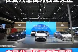 兵装集团汽车业务分立，长安汽车成为独立央企