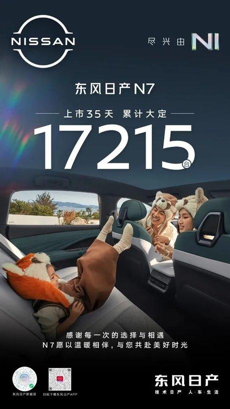 35天17215台！N7实力诠释"合资纯电新爆款"