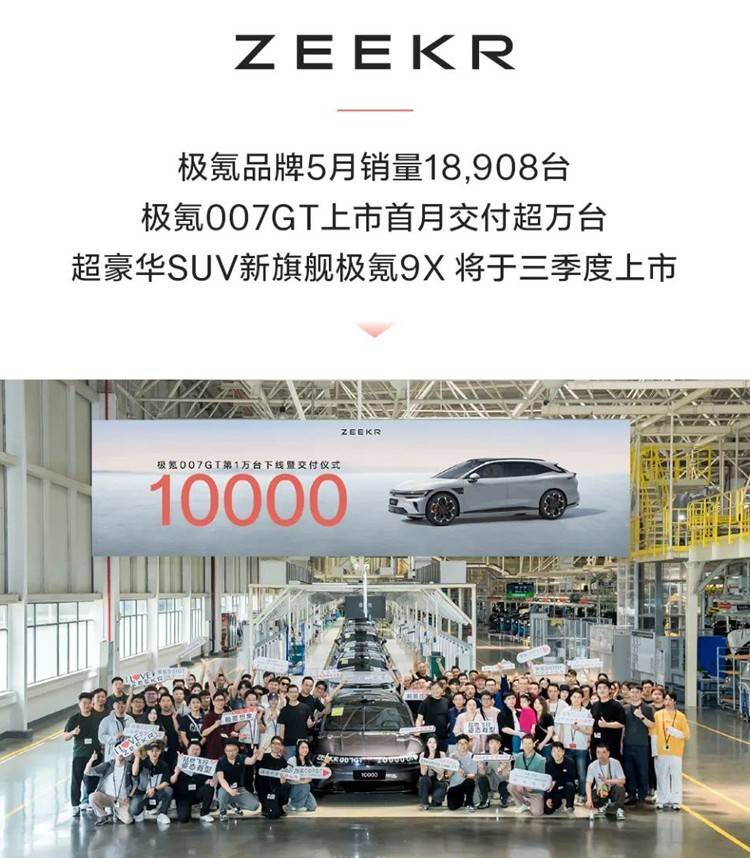 5月新势力销量排名！