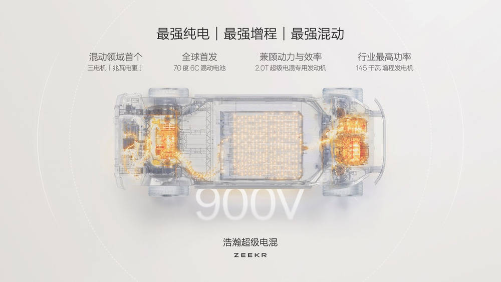 900V混动平台、AI数字底盘、L3级智驾冗余 极氪9X亮剑豪华SUV市场