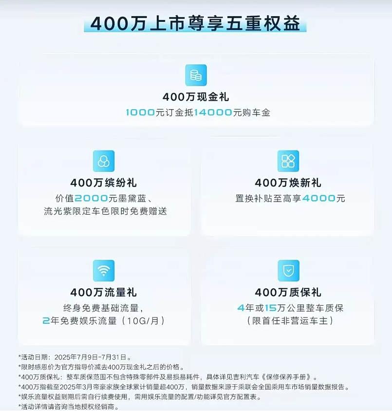 不到 6 万就能get豪华感？第4代帝豪纪念款这波很懂年轻人