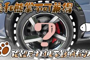 鱼和熊掌不可兼得 轮毂尺寸对电车影响有多大？