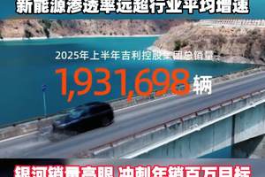 吉利集团上半年总销量近200万