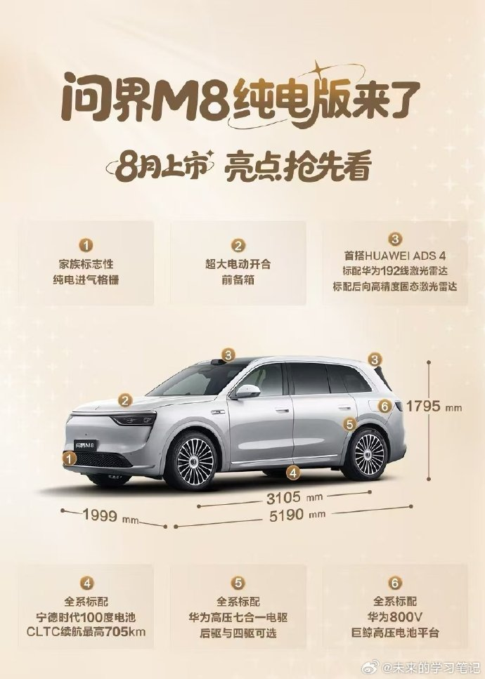 问界M8无情揭露，纯电车的续航秘密