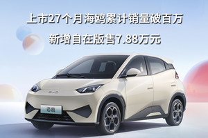 上市27个月海鸥累计销量破百万，新增自在版售7.88万元