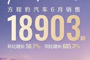 方程豹6月销量近19000辆，钛3月销破万，豹5蝉联冠军！