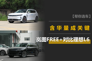 岚图FREE+对比理想L6：“冰沙彩”大家都有，含华量成关键？