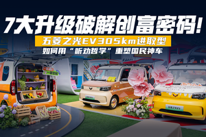 7大升级！五菱之光EV305km进取型重塑国民神车！