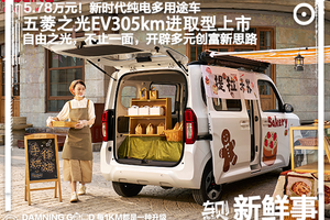 为班后摆摊+露营而来，5.78万元，五菱之光EV305km进取型上市