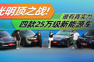 光明顶之战！ 四款25万级新能源车谁有真实力？