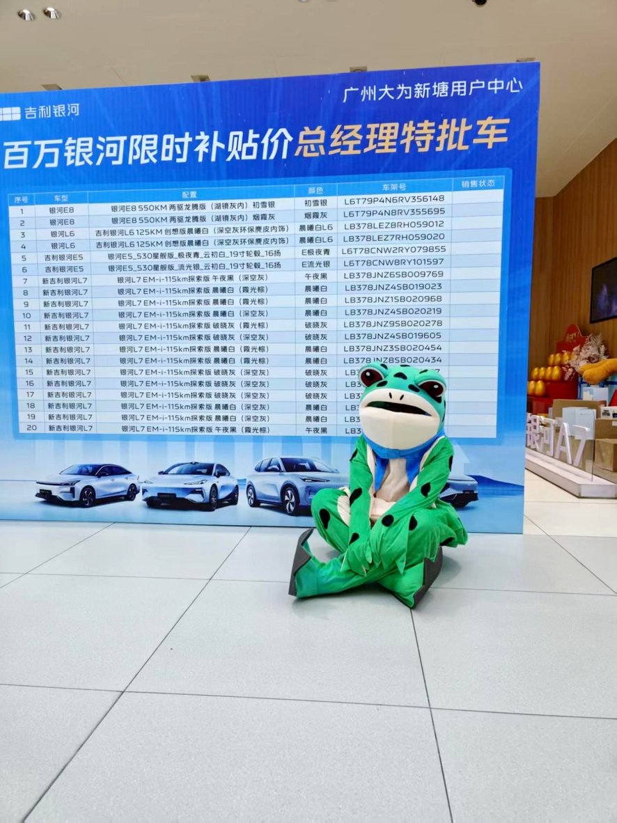 年中冲量钜惠来袭！广州大为 - 吉利银河总经理特批车购车会燃爆盛夏